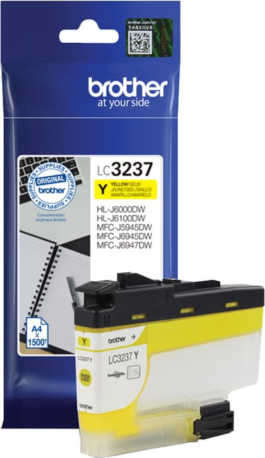 Brother LC-3237Y bläckpatron (gul)