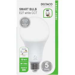 Deltaco E27 smart lampa (white)