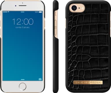 iDeal fashion fodral Apple iPhone 6/7/8/SE Gen. 2  (noir croco)