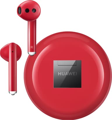 Huawei FreeBuds 3 True Wireless hörlurar (röda)