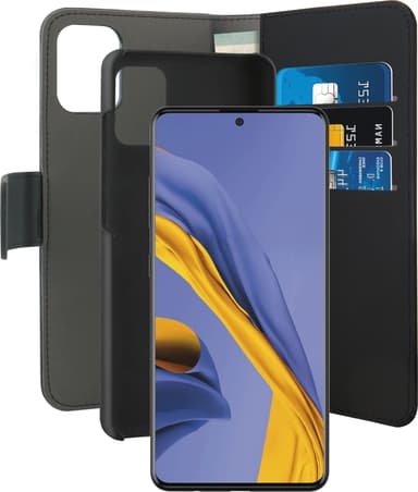 Puro 2-i-1 plånboksfodral för Samsung Galaxy A51 (svart)