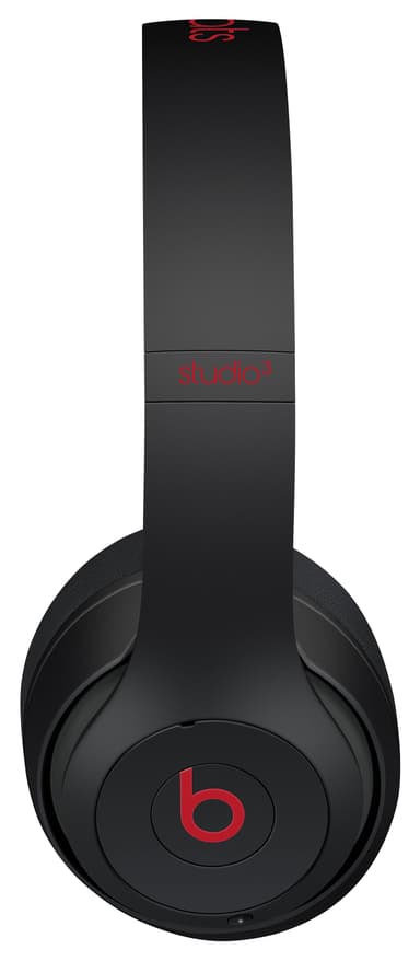 Beats Studio3 trådlösa around-ear hörlurar (svart/röda)