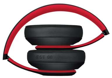 Beats Studio3 trådlösa around-ear hörlurar (svart/röda)