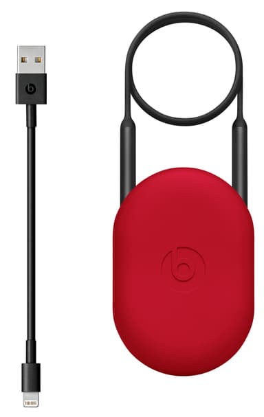 Beats X in-ear hörlurar (svart/röda)