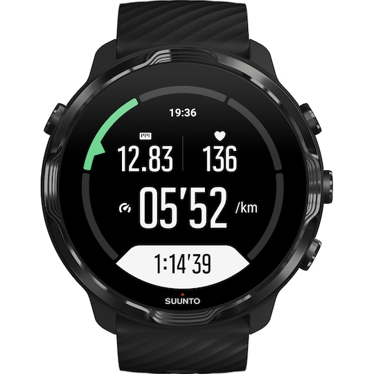 Suunto 7 multisport GPS träningsklocka (svart)