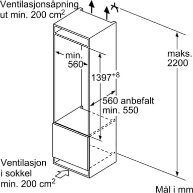 Bosch Series 6 kylskåp KIR51AF30