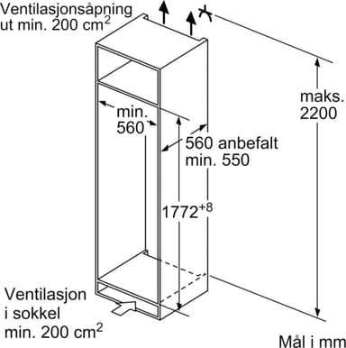 Bosch Series 4 kylskåp KIR81VS30