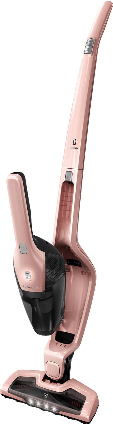 Electrolux Ergorapido sladdlös skaftdammsugare (rosa)