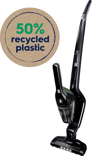 Electrolux Ergorapido sladdlös skaftdammsugare (svart)