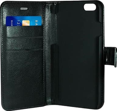 RadiCover iPhone 6/7/8/SE Gen. 2/3 2i1 plånboksfodral (svart)
