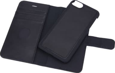 RadiCover iPhone 6/7/8/SE Gen. 2/3 2i1 plånboksfodral (svart)