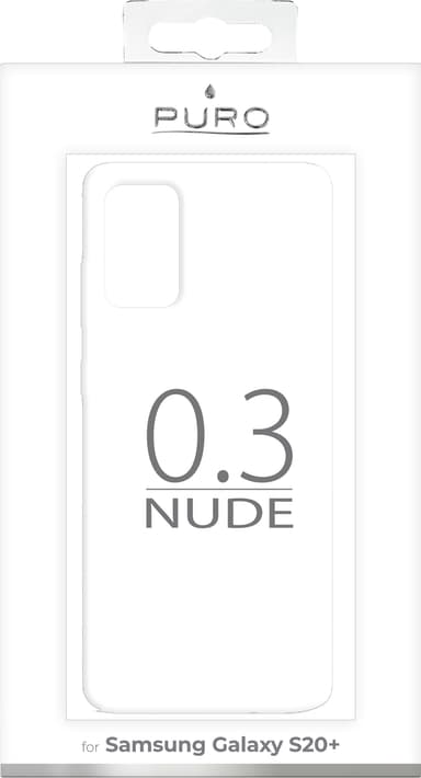 Puro 0.3 Nude Samsung Galaxy S20 Plus fodral (transparent)