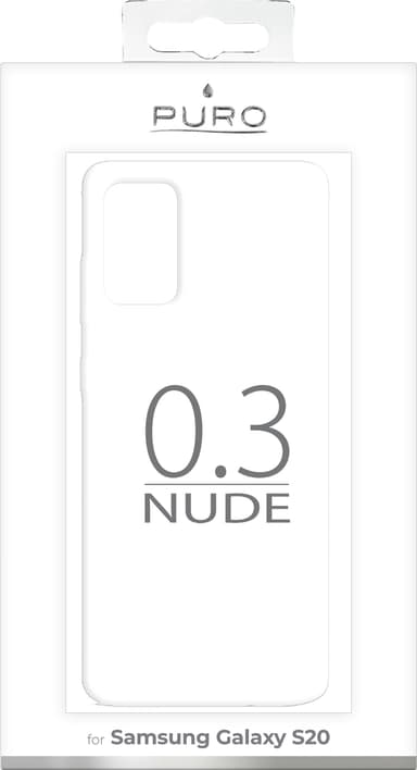 Puro 0.3 Nude Samsung Galaxy S20 fodral (transparent)