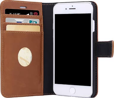 RadiCover iPhone 6/7/8/SE Gen. 2/3 2i1 plånboksfodral (brun)