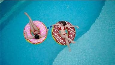 Jilong stor flytande badring donut 125 x 125 cm