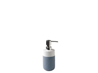 Scandinavia Bathroom Rund Tvålpump Dia. 7 x 18 cm vit/blå