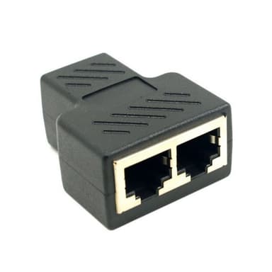 LAN Adapter CAT6 RJ45 hona - 2x hona