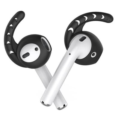Flex Silikon skydd till AirPods 6-pack Svart