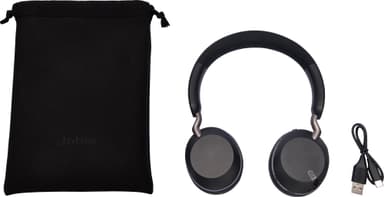 Jabra Elite 45h trådlösa on-ear hörlurar (titan svart)