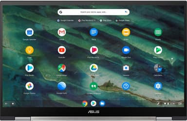 Asus Chromebook Flip C436, 14" 2-i-1 bärbar dator (silver/svart)