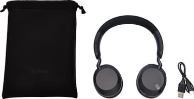 Jabra Elite 45h trådlösa on-ear hörlurar (svart)