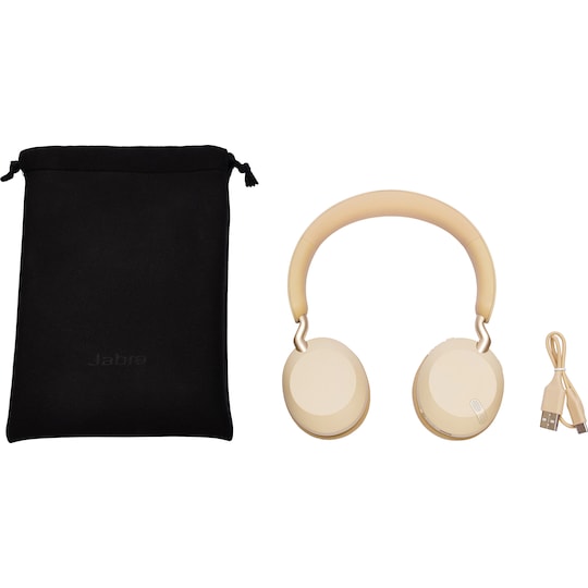 Jabra Elite 45h trådlösa on-ear hörlurar (guld beige)