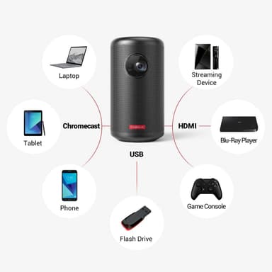 Nebula Capsule 2 720p bärbar projektor med inbyggd högtalare och batteri
