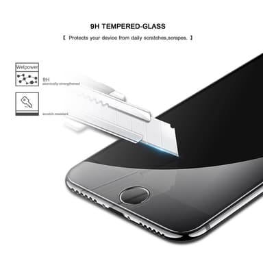 iPhone 7/8 skärmskydd i härdat glas