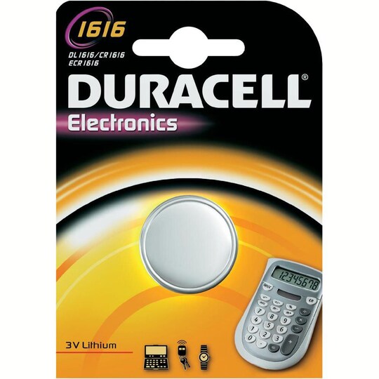 Duracell Batteri CR1616 Knappcell 3 V