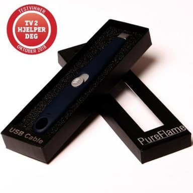 Elektrisk tändare usb svart