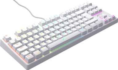 Xtrfy K4 RGB mekaniskt gaming tangentbord utan numerisk knappsats (vitt)