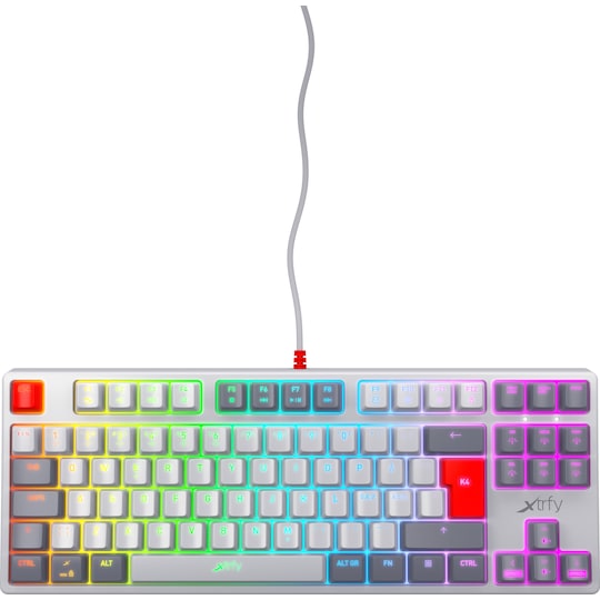 Xtrfy K4 RGB mekaniskt tangentbord utan numerisk knappsats (retro)