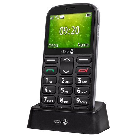 Doro 1362 mobiltelefon senior (svart)