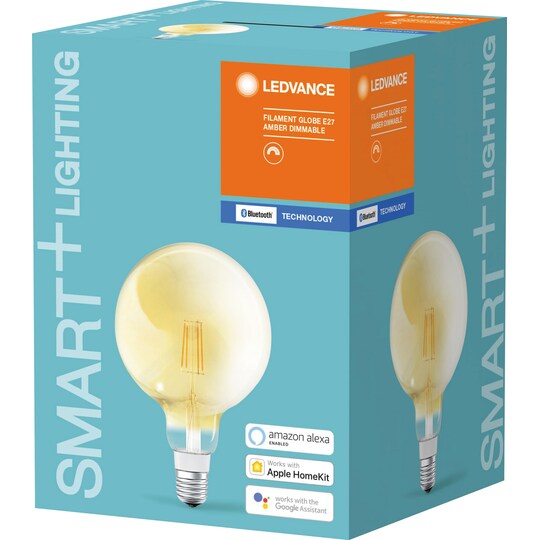 Ledvance Smart+ LED E27 glödlampa (bärnsten)