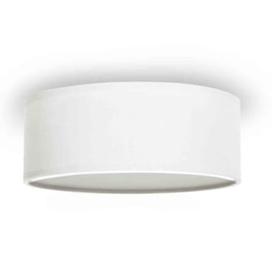 Taklampa textil ø30cm vit