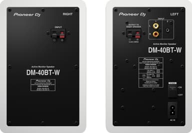 Pioneer DM-40BT-W, studiomonitors med Bluetooth - Vit