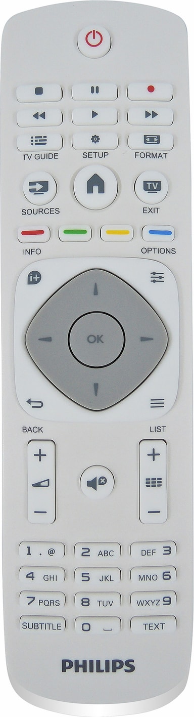 Telecomando Sostitutivo Per Philips TV 24PFS5303 | 24PFS5505/12 | 24PFS5535/12 – Originale Come Sensazione, Qualità Top Con Garanzia ARKAIA 2 Anni