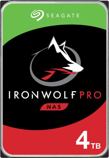 Seagate IronWolf Pro 3.5" intern hårddisk för NAS (4 TB)