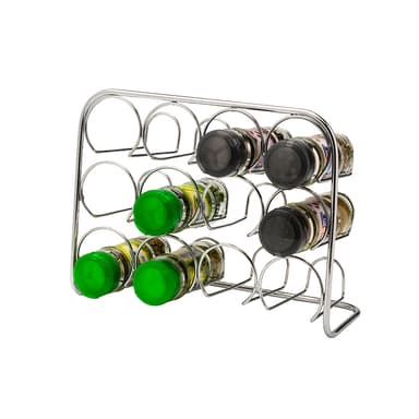 Pisa Spice Rack 12 Jar - chrome