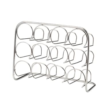 Pisa Spice Rack 12 Jar - chrome