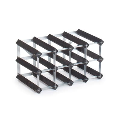 12 Bottle Self Assembly Kit Black Ash