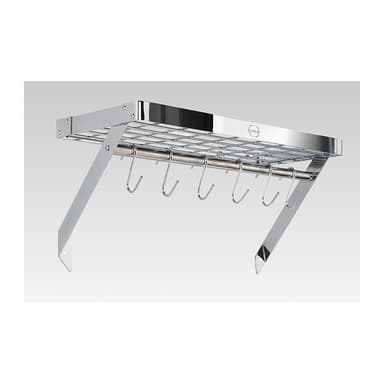 Hahn Premium vägghylla 60x25x4 cm Krom