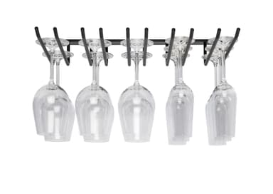 Hahn Metro Bar Hanger 5 row Black Ceiling
