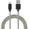 Smartline USB-A till Lightning tygkabel 2 m (grå)