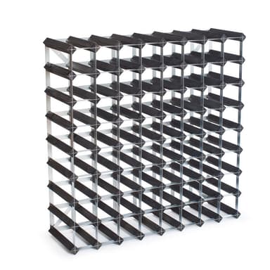 72 Bottle Self Assembly Kit Black Ash