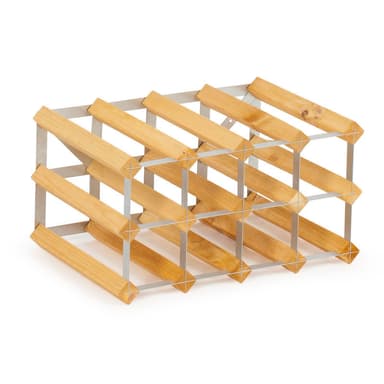 12 Bottle Self Assembly Kit Light oak