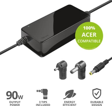 Trust Maxo Acer 90W laddare bärbar dator