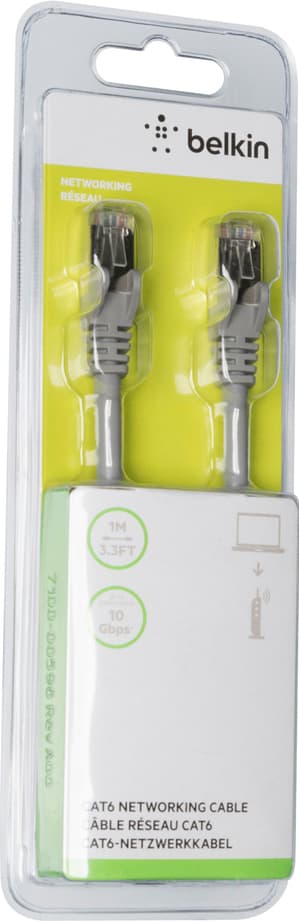 Belkin CAT6 Ethernet RJ45 nätverkskabel (1 m)