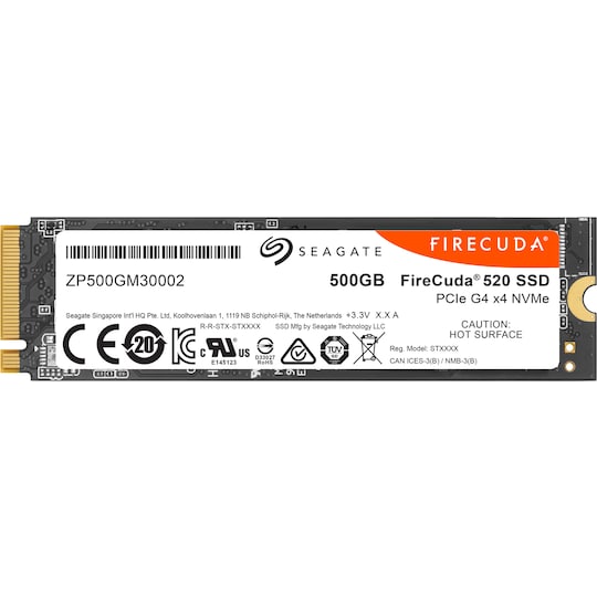 Seagate Firecuda 520 NVMe PCIe M.2 SSD 500 GB