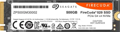 Seagate Firecuda 520 NVMe PCIe M.2 SSD 500 GB